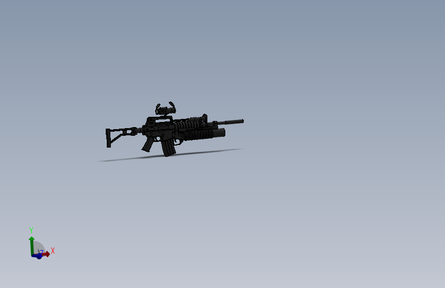 0907-M4A1自定义发射器=步枪、手枪仅限虚拟游戏设计，不可制作实物，否则后果自负