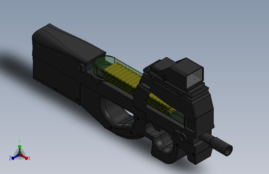 0884-FN P90=步枪、手枪仅限虚拟游戏设计，不可制作实物，否则后果自负