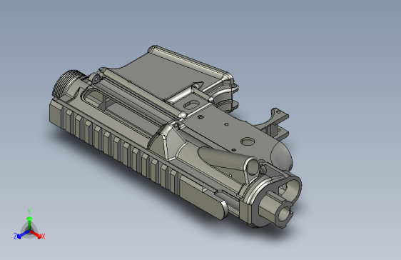 0862-AR-15 Ver2box的Airsoft标准接收器=步枪、手枪仅限虚拟游戏设计，不可制作实物，否则后果自负