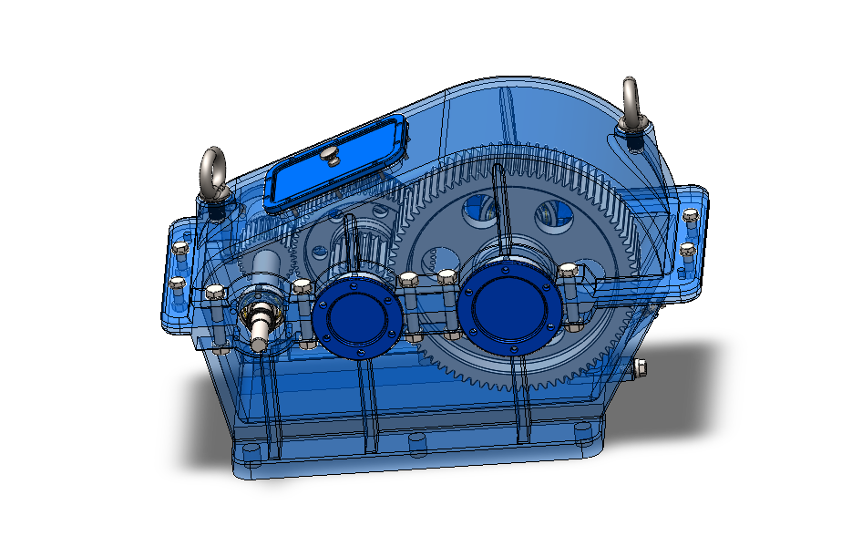 二级圆柱直齿轮箱
