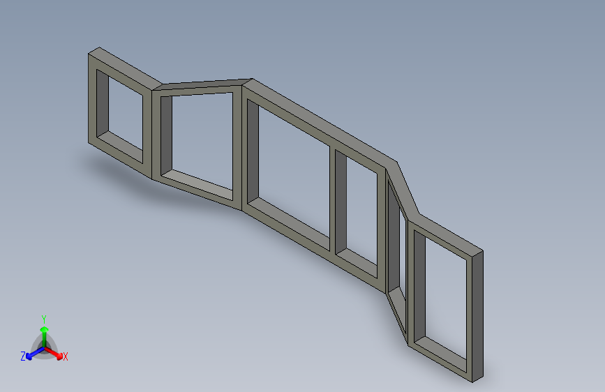 G055923-简单的汽车底盘。CATIA=车架底盘悬架悬挂
