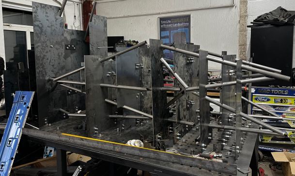 G056196-赛车底盘焊接夹具=车架底盘悬架悬挂