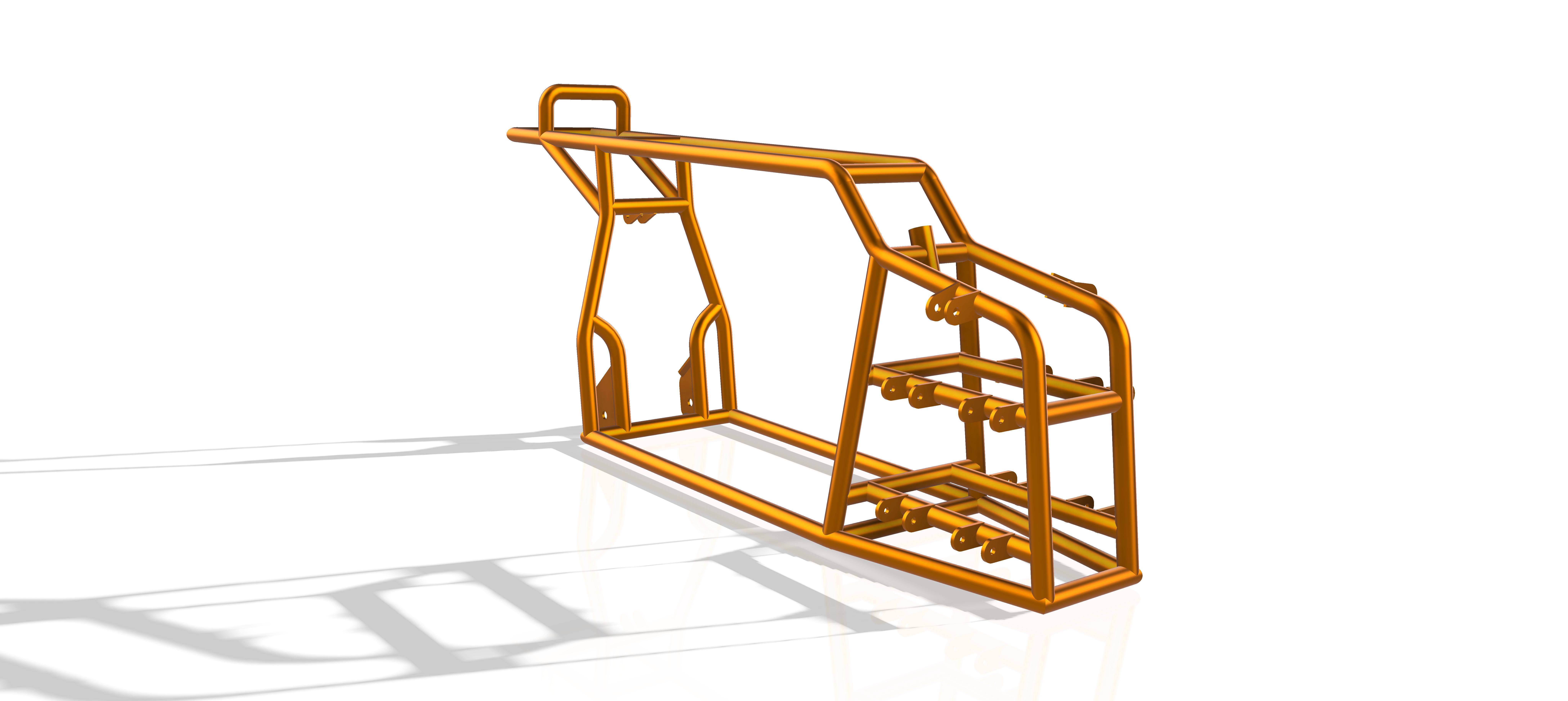 G056270-四轮自行车骨架框架 V1=车架底盘悬架悬挂