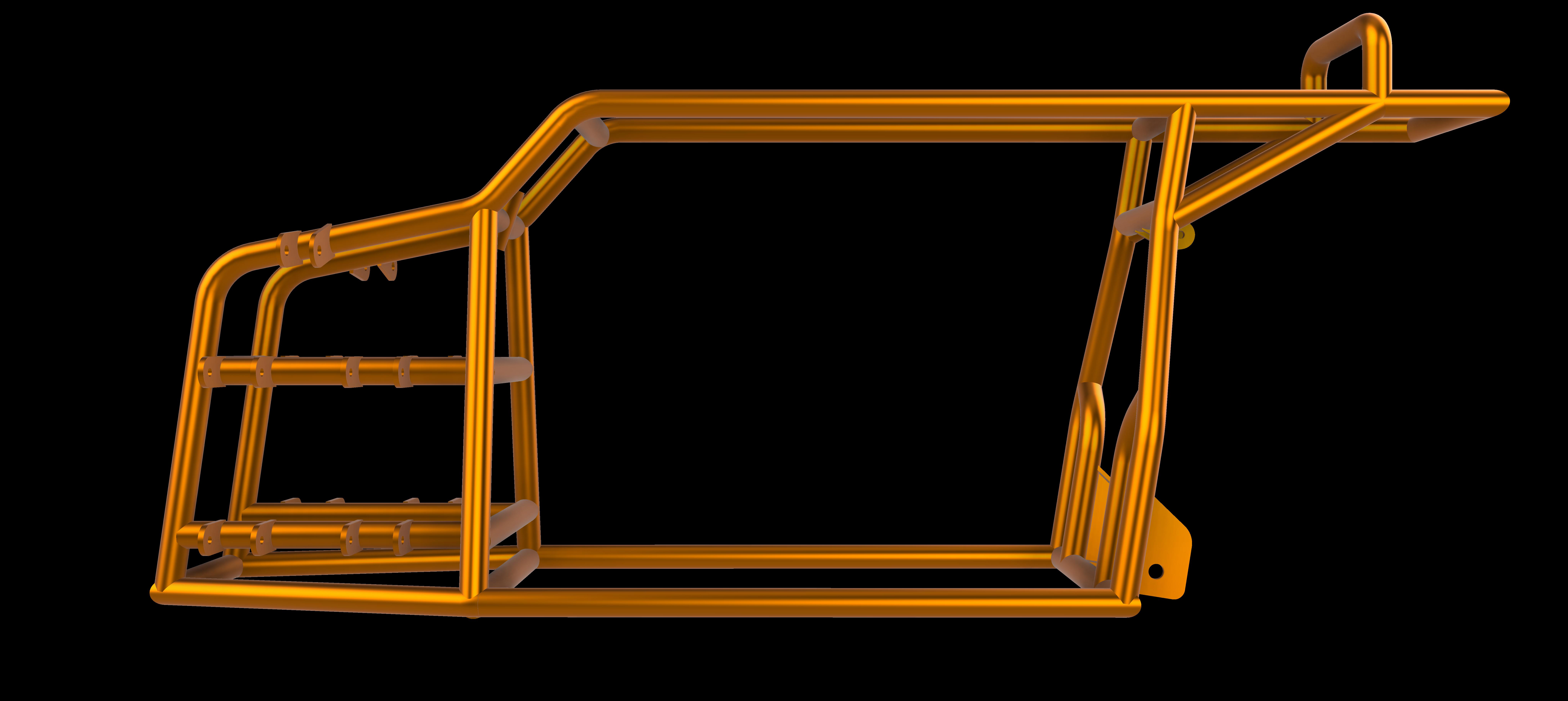 G056270-四轮自行车骨架框架 V1=车架底盘悬架悬挂