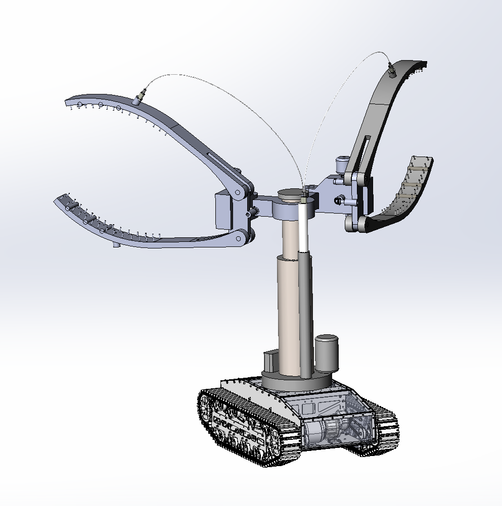 气力管道巡检机器人(SW+CAD+说明书)
