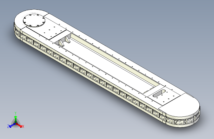 精密环形导轨输送线 80mm节距 L=1760mm