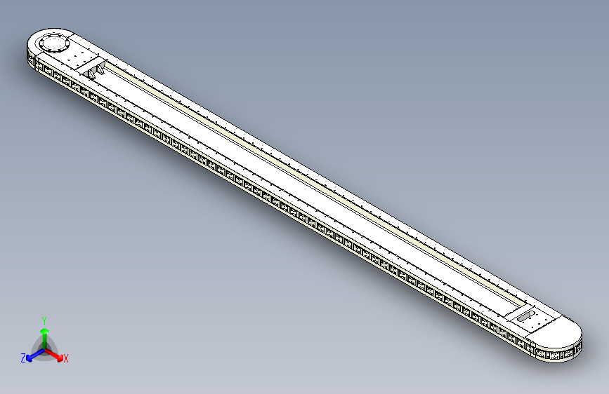 精密环形导轨输送线 80mm节距 L=4400mm