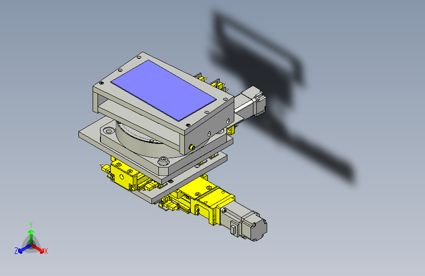 一款XYZ滑台3D图模型