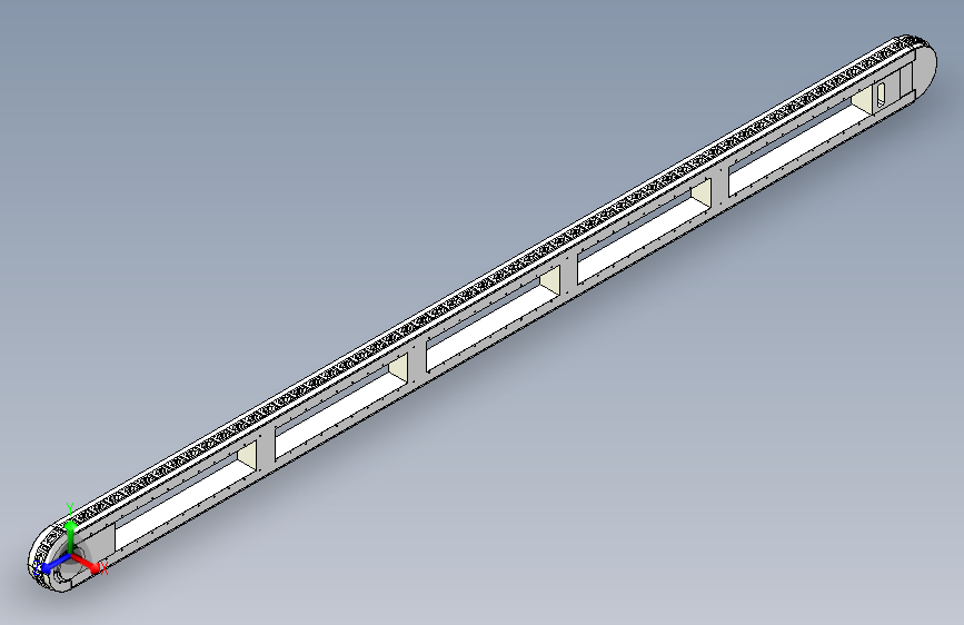 精密环形导轨输送线 100mm节距 L=5500mm