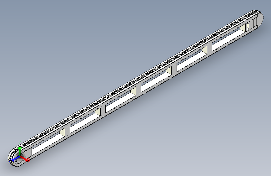 精密环形导轨输送线 100mm节距 L=5600mm