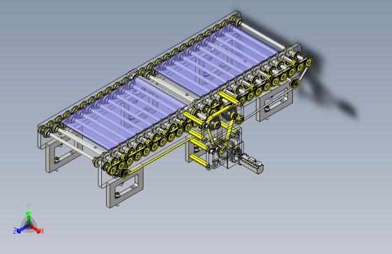 一款玻璃电路板输送机3D模型