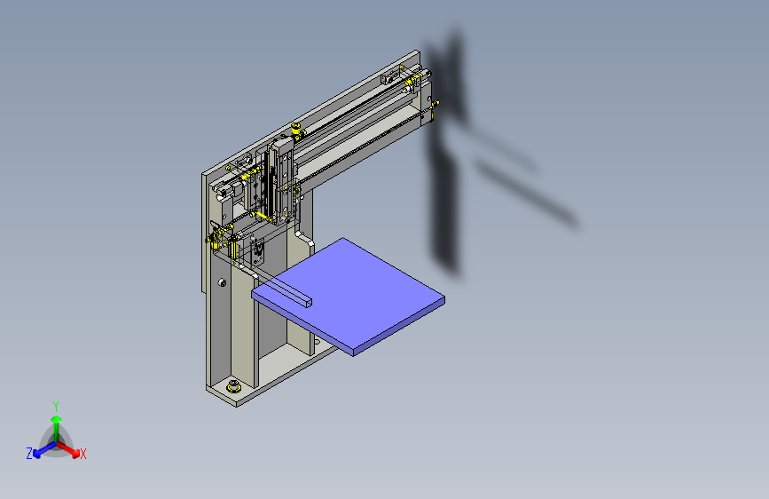 一款带安全机构的工件转移3D模型