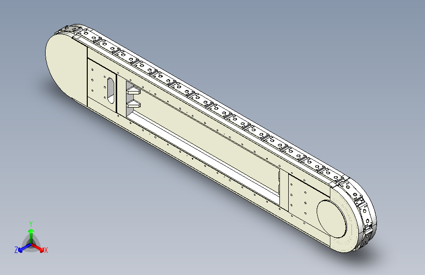 精密环形导轨输送线 120mm节距 L=1680mm