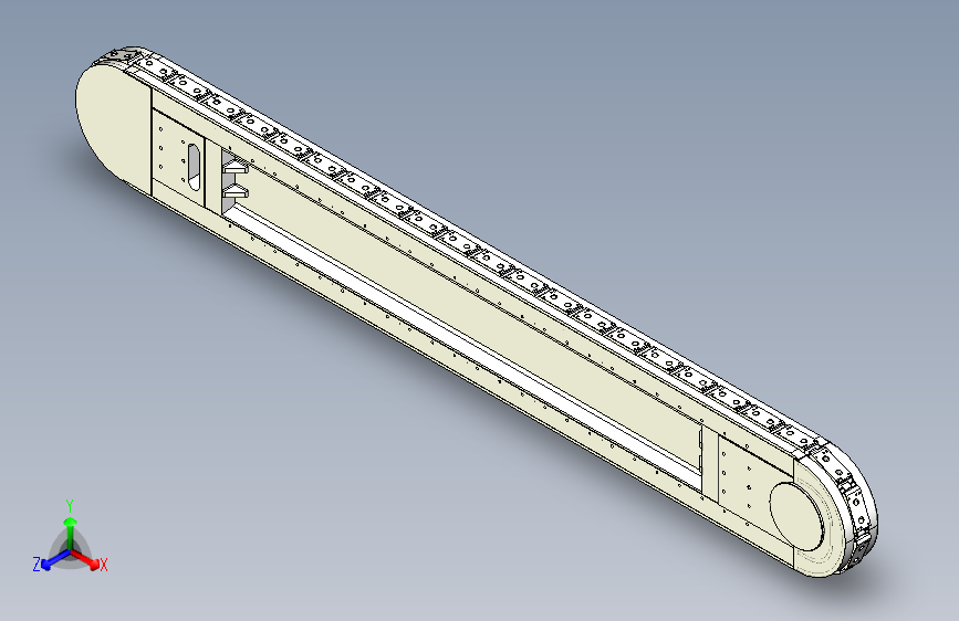 精密环形导轨输送线 120mm节距 L=2400mm