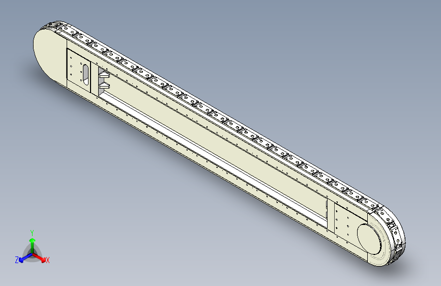 精密环形导轨输送线 120mm节距 L=2520mm