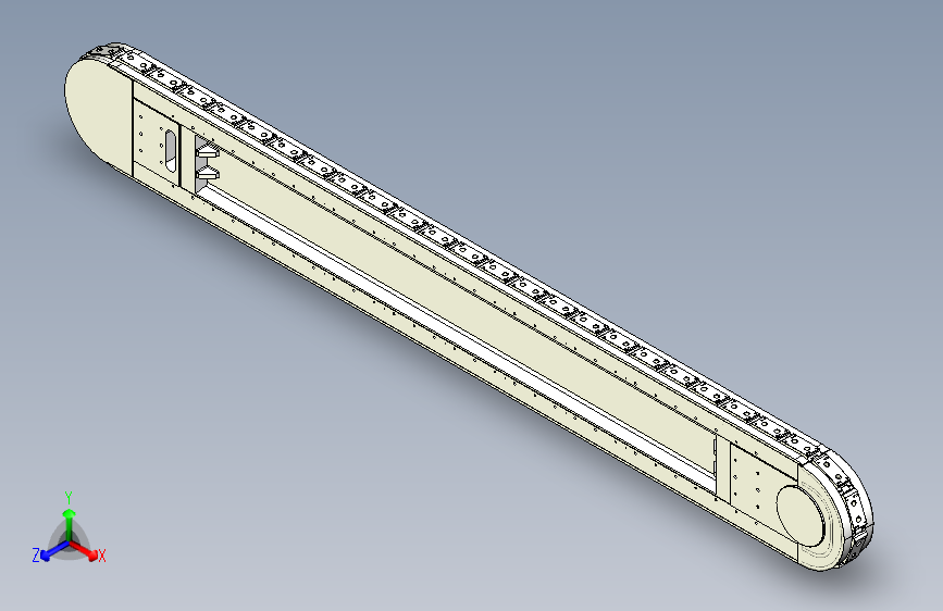 精密环形导轨输送线 120mm节距 L=2760mm