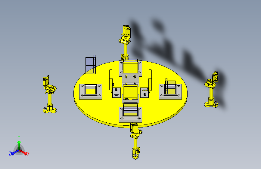 一款翻转物的工件检出3D图模型