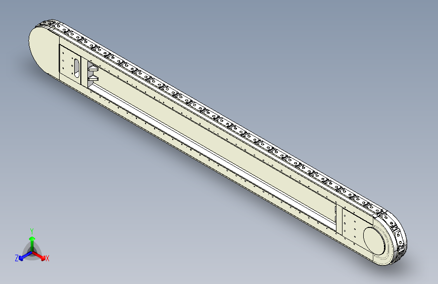 精密环形导轨输送线 120mm节距 L=2880mm