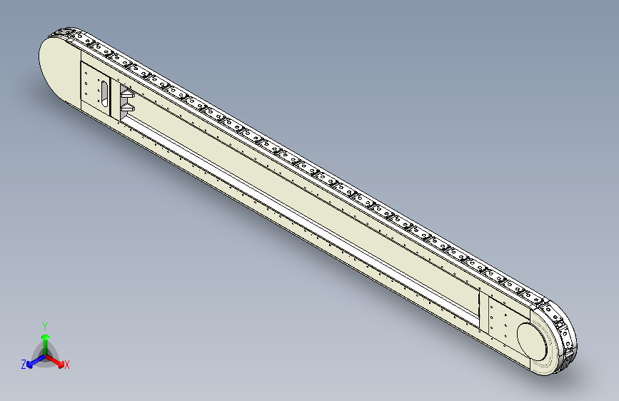 精密环形导轨输送线 120mm节距 L=3000mm
