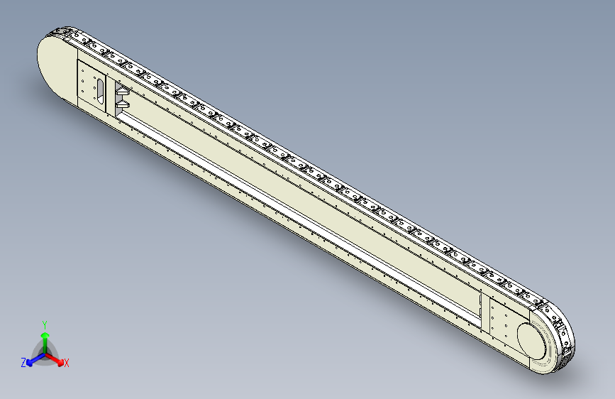 精密环形导轨输送线 120mm节距 L=3120mm