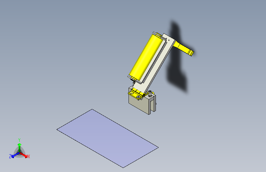 一款防垫片偏移的滚轮3D图模型