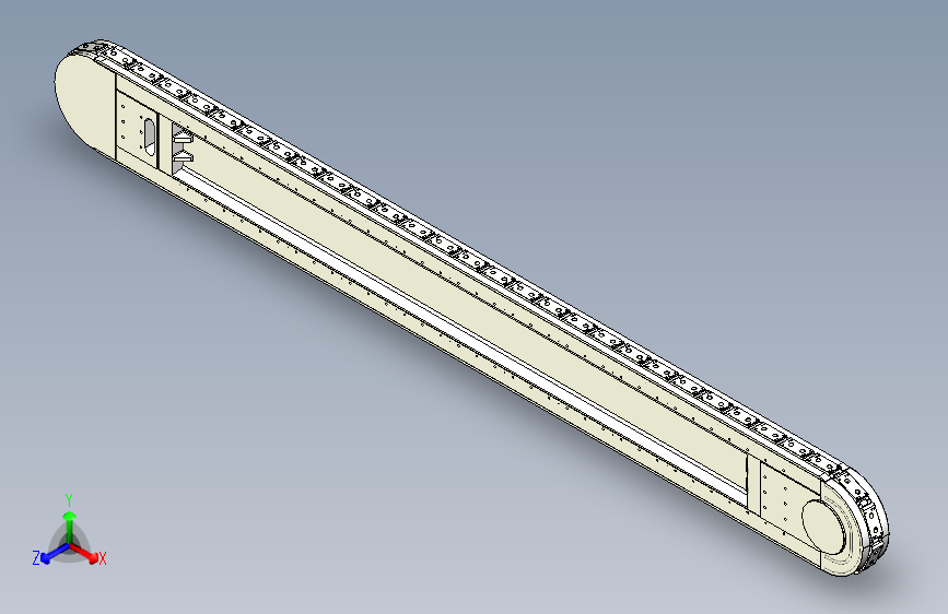 精密环形导轨输送线 120mm节距 L=3240mm