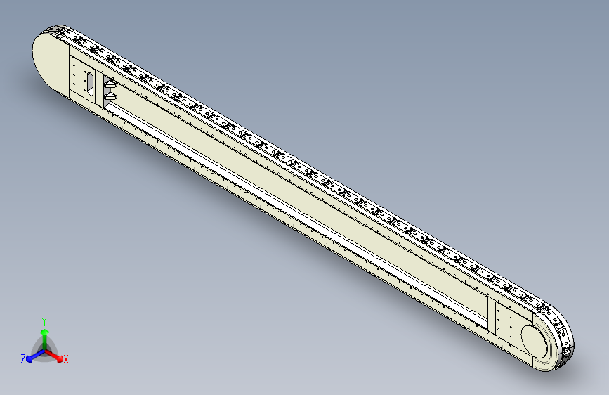 精密环形导轨输送线 120mm节距 L=3480mm