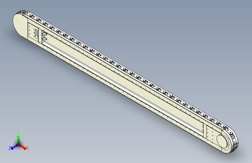 精密环形导轨输送线 120mm节距 L=3600mm