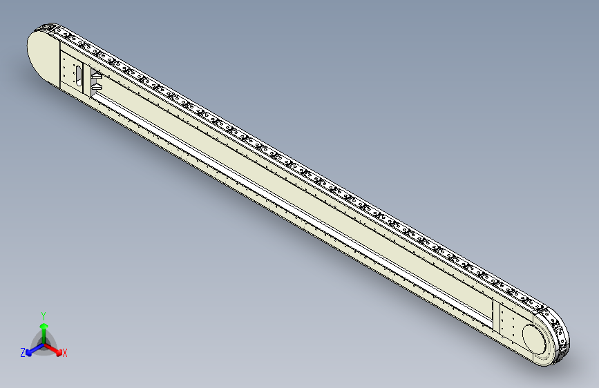 精密环形导轨输送线 120mm节距 L=3960mm