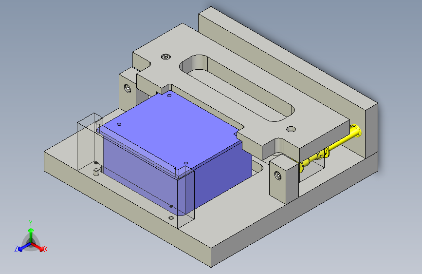 一款简易夹紧夹具3D模型