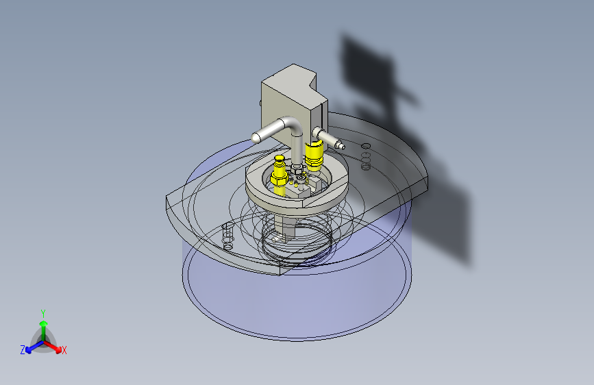 一款内径芯偏差测定表3D图模型
