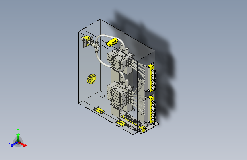 一款气动机器BOX化3D图模型