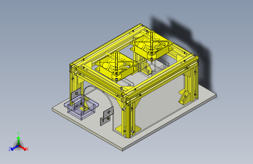 一款输送机上冷却工件3D图模型