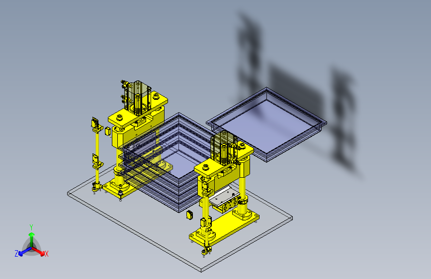 一款托盘堆积组件3D图模型