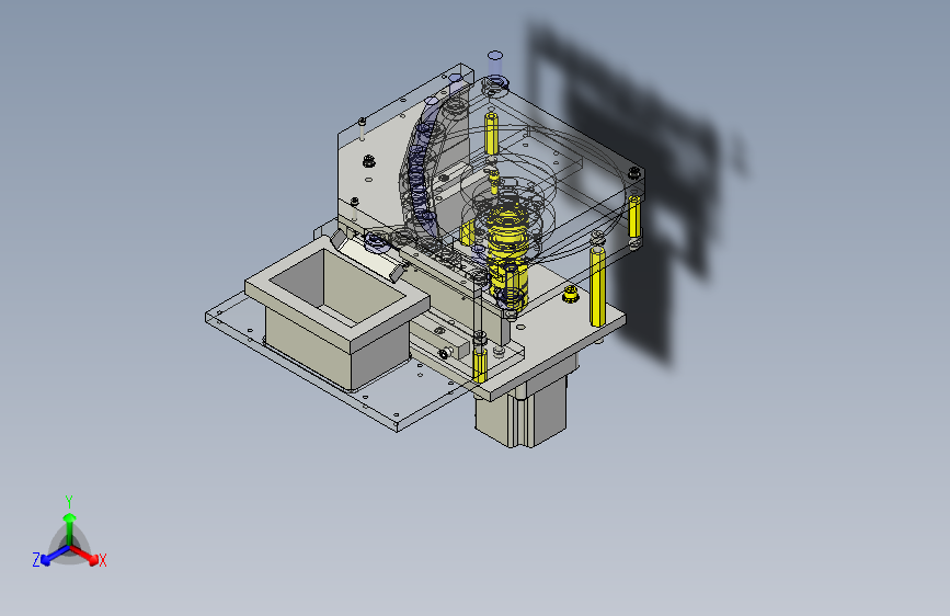 一款托盘回收机构3D图模型