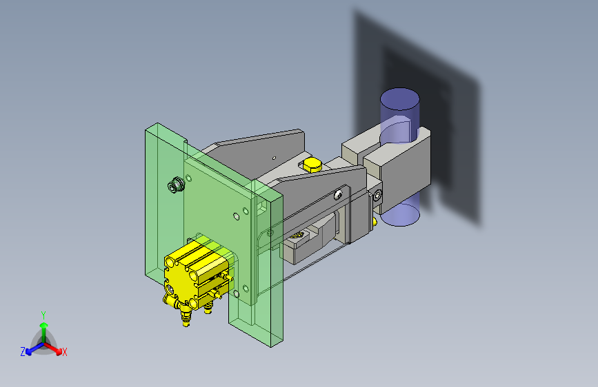 一款小型夹具3D模型