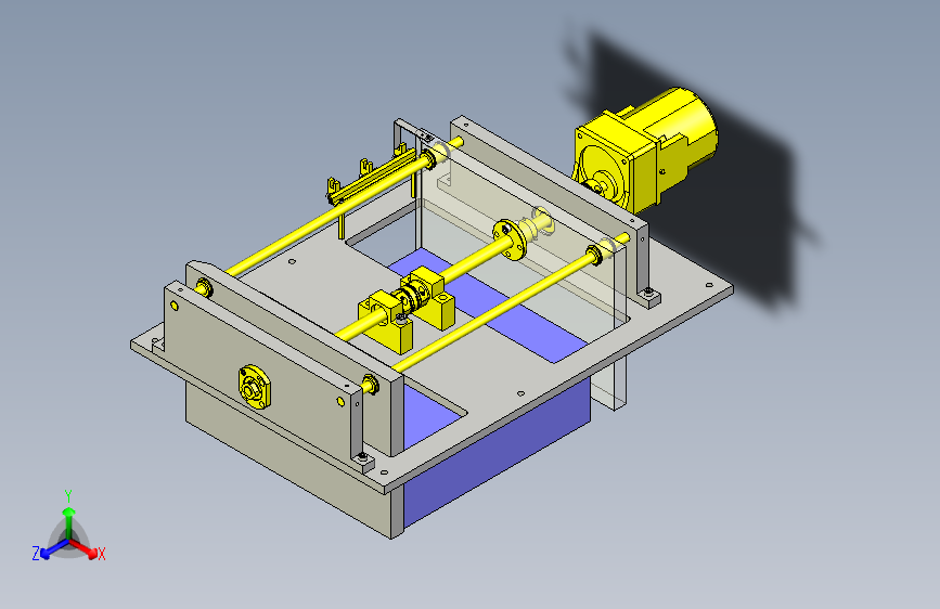 一款自动宽度切换机构3D模型