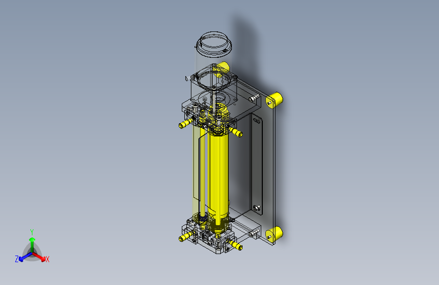 一种垫片气泡押出夹具3D图纸