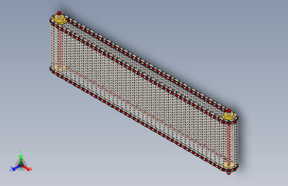 G040327-电线网格带传送带+-+输送机辊链3DCAD+C2080=输送机