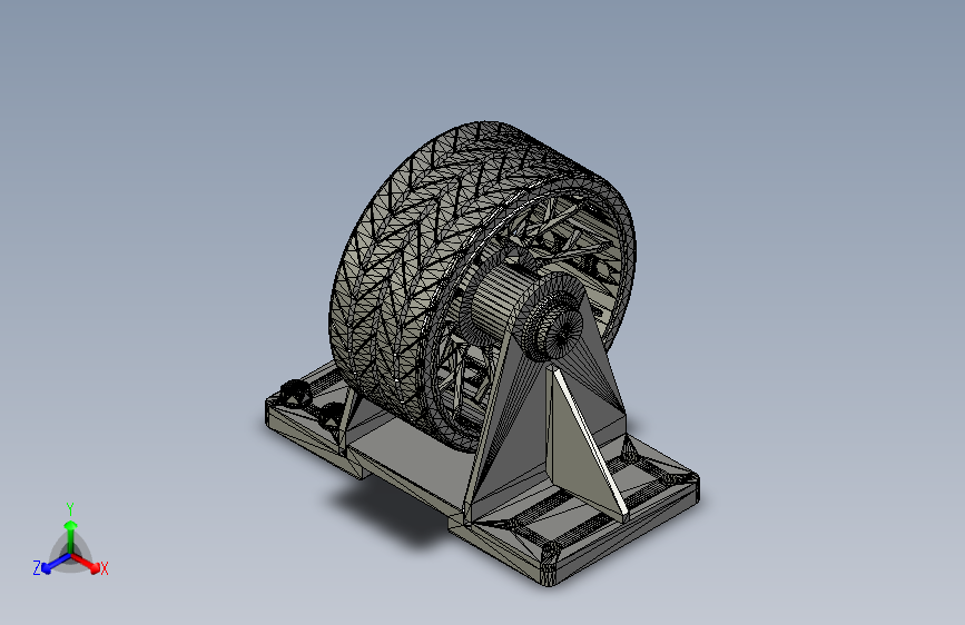 G042098-输送带托辊轮,用于练习_测试_培训(Autodesk+Inventor)=输送机