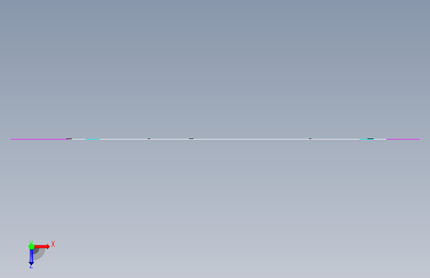 G042728-尾轮滑轮=输送机 俯视图