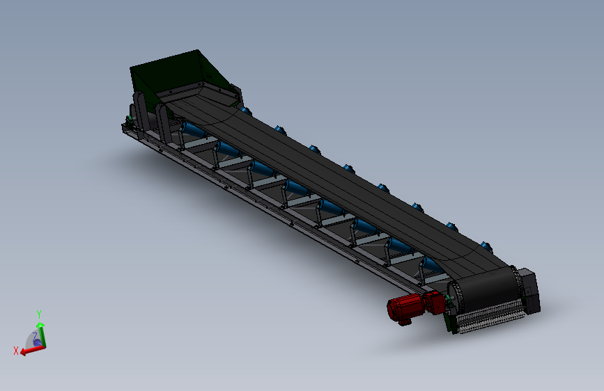 散货装船机固定皮带机设计 cad+论文）