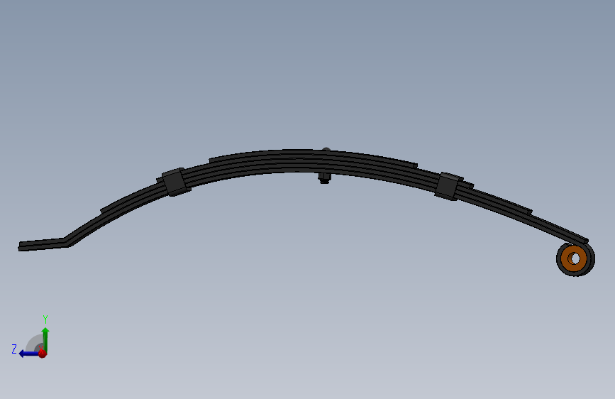40毫米 x 750公斤拖车弹簧