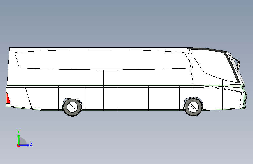 G057317-巴士 9=巴士大巴汽车 左侧视图