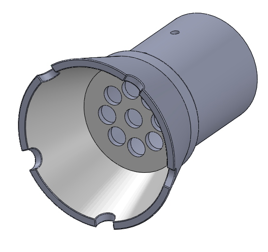 9 LED手电筒正面