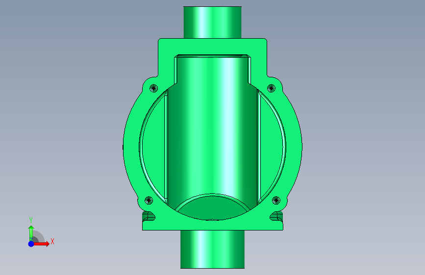 G043200-3D+CAD+基础练习_输送机盖_输送机支架盖_Autodesk+Inventor+Pro=输送机 正面视图