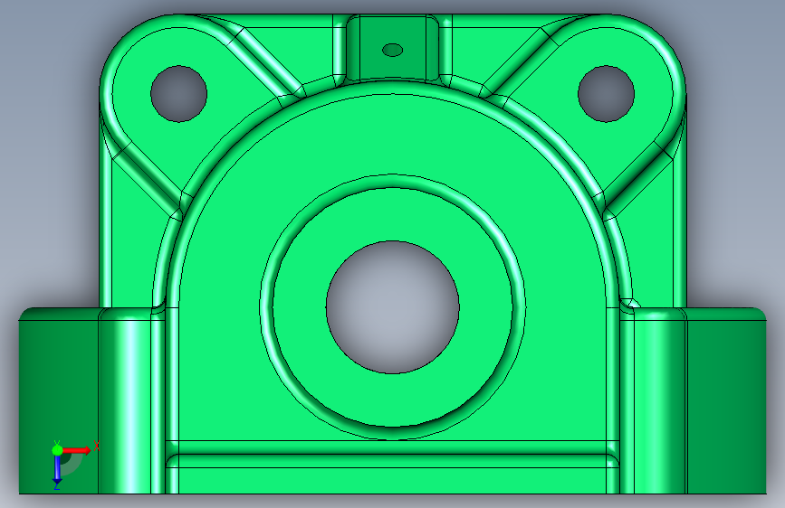G043200-3D+CAD+基础练习_输送机盖_输送机支架盖_Autodesk+Inventor+Pro=输送机 俯视图