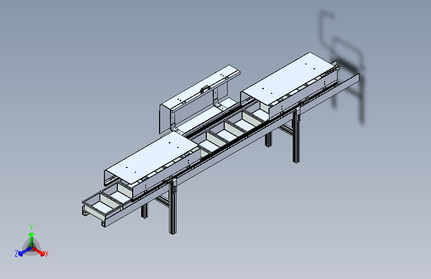 G043357-Conveyor+Transparent+Flippable+Cover=输送机