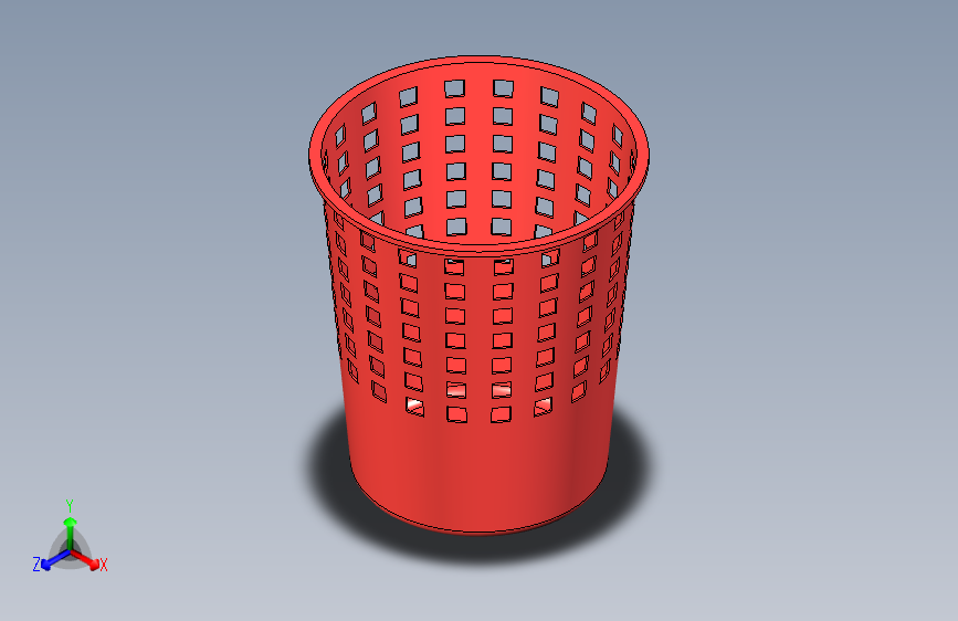 G043424-3D+CAD+基础练习_+塑料垃圾桶_+垃圾桶_+Autodesk+Inventor+Pro=集装箱容器