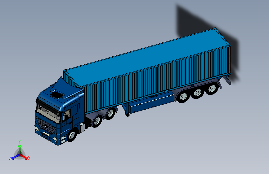 G043609-AMB-Actros+集装箱=集装箱容器